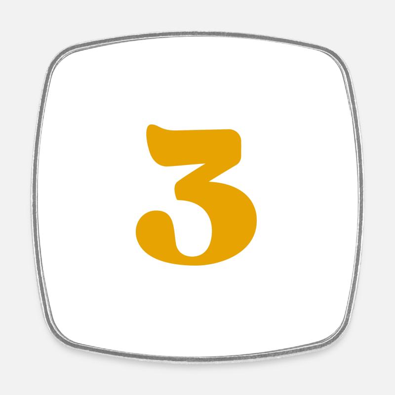 3 - Magnet carré - blanc