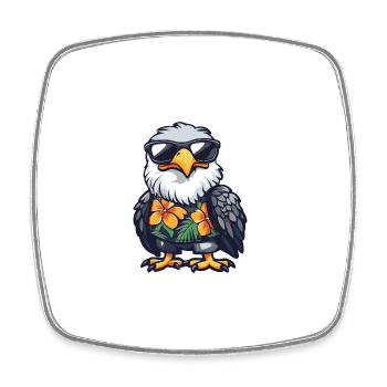 Eagle Comic Vacances - Magnet carré - blanc - Devant