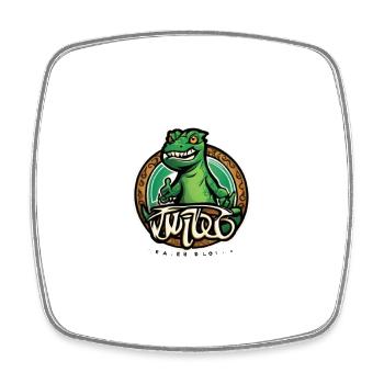 Wild Gekko - Square fridge magnet - white - Front