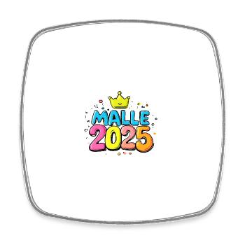 Malle 2025 Colorful Mallorca Krone - Square fridge magnet - white - Front
