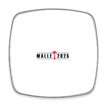 Malle 2025 Palm Tree - Square fridge magnet - white - Front
