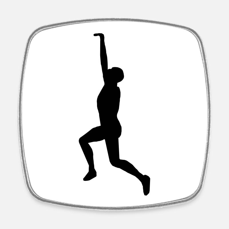 Hanging - Square fridge magnet - white