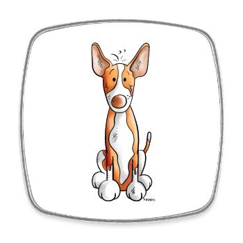 Sweet Podenco - Podencos - Dog - Dogs - Animal - Square fridge magnet - white - Front
