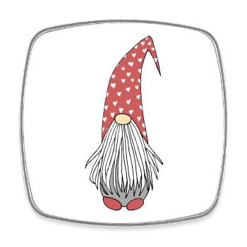 Imp Christmas Heart Hygge - Square fridge magnet - white - Front