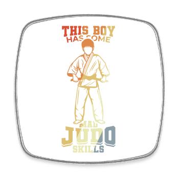 Judo Child - Square fridge magnet - white - Front
