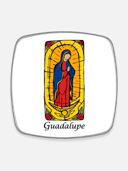 Guadeloupe - Magnet carré - blanc