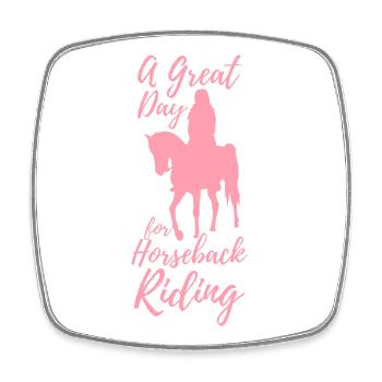Rider Girl - Square fridge magnet - white - Front