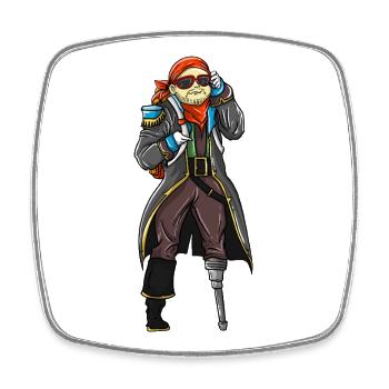 Pirate Adventure Back to School Kids 2026 - Square fridge magnet - white - Front