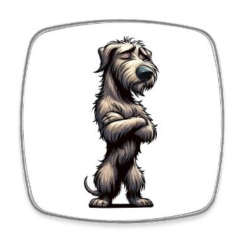Irish Wolfhound Wolfhound Wolfhound Owner Wolfhound Fan - Square fridge magnet - white - Front