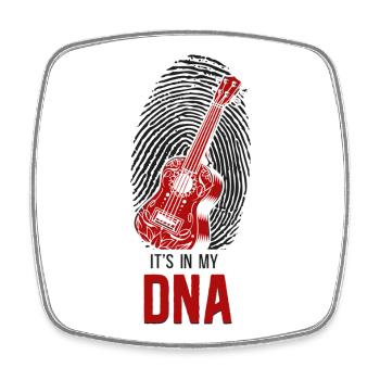 Hawaiian Ukulele Uke Fingerprint - Viereckiger Kühlschrankmagnet - Weiß - Vorne