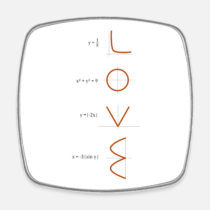 All you need is love - Square fridge magnet - white