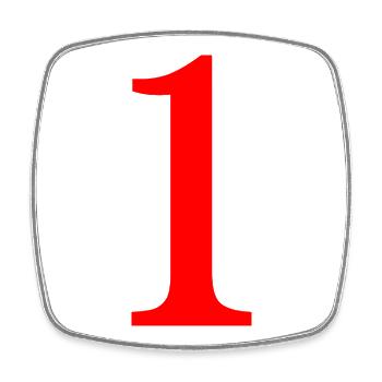 1. 1 year. 1st ANNIVERSARY. 1 YEAR ANNIVERSARY - Square fridge magnet - white - Front