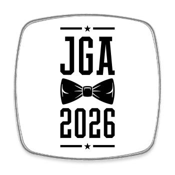 Jga 2026 Bachelor Party - Square fridge magnet - white - Front