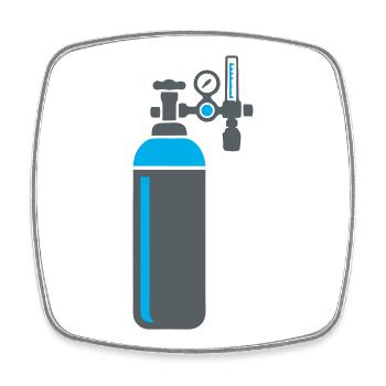 Gas Cylinder Welding Workshop - Square fridge magnet - white - Front