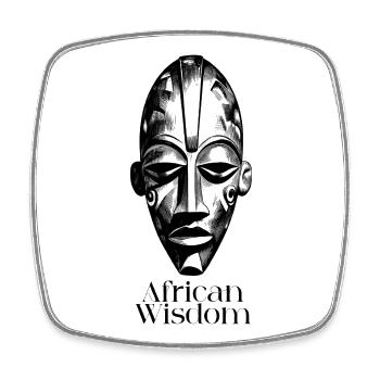 African_wisdom_ - Square fridge magnet - white - Front