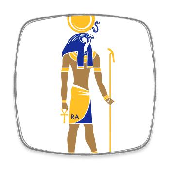 RA God of Egypt - Viereckiger Kühlschrankmagnet - Weiß - Vorne