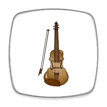 Instrument de musique - Magnet carré - blanc - Devant