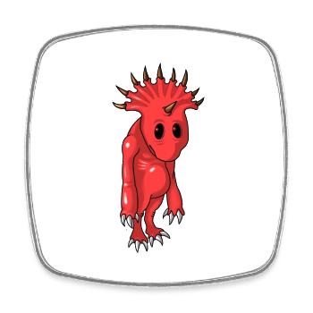 tenhornz cute devil demon - Viereckiger Kühlschrankmagnet - Weiß - Vorne