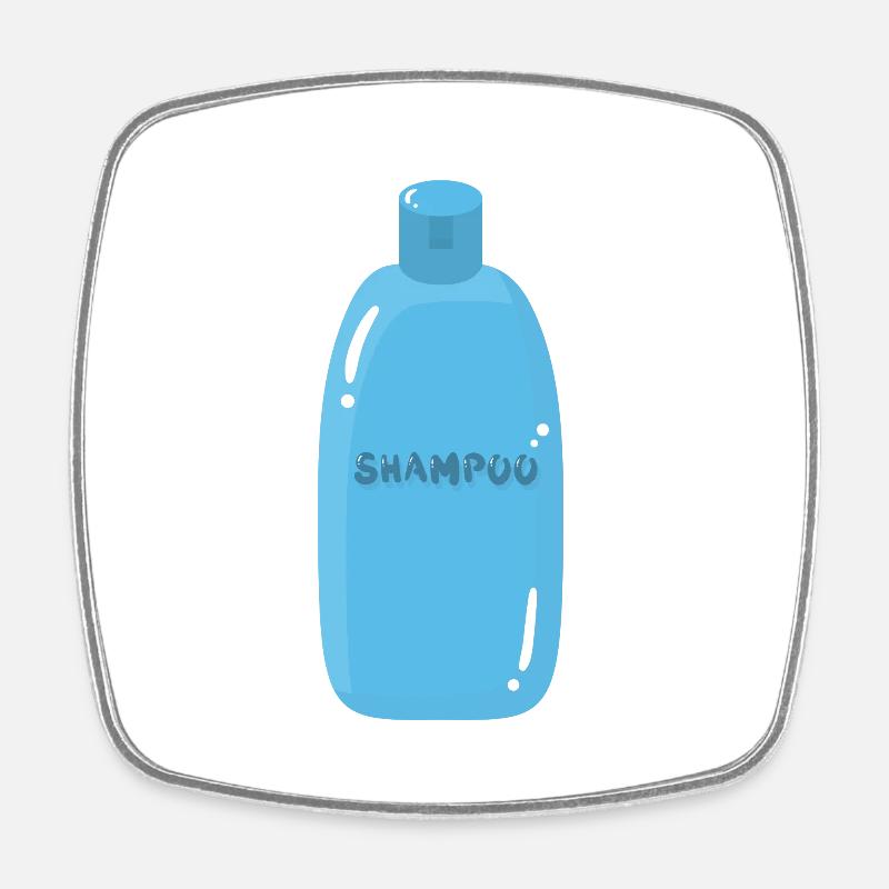 Shampoo - Viereckiger Kühlschrankmagnet - Weiß