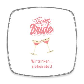 Team Bride - Viereckiger Kühlschrankmagnet - Weiß - Vorne