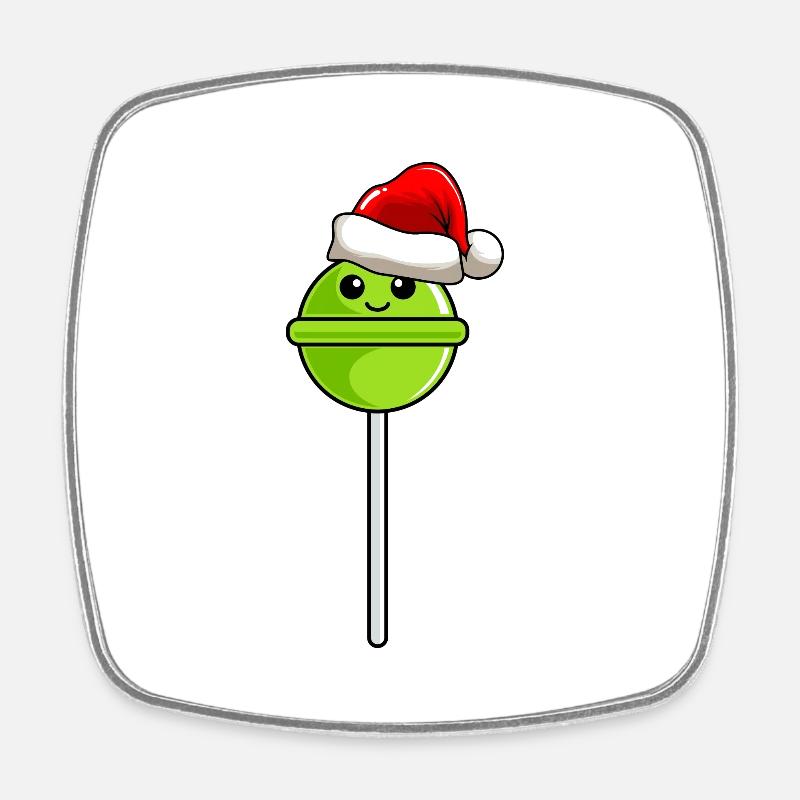 Lollipop Christmas Comic Noël - Magnet carré - blanc