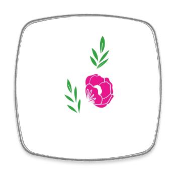Florist Blume Pflanze Natur Gärtner - Viereckiger Kühlschrankmagnet - Weiß - Vorne