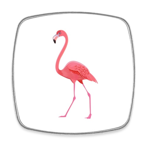Flamingo - Viereckiger Kühlschrankmagnet