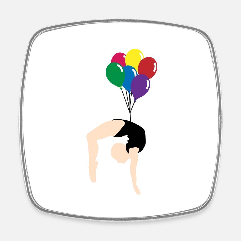 Luftballon - Viereckiger Kühlschrankmagnet - Weiß