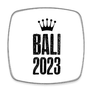 Bali 2023 Krone - Square fridge magnet - white - Front