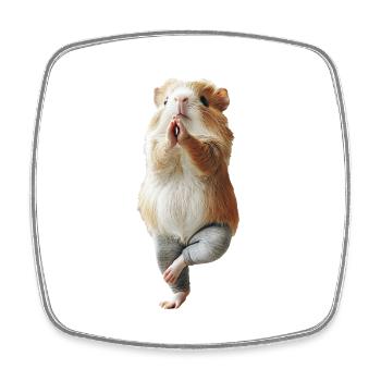 Meerschweinchen - Viereckiger Kühlschrankmagnet - Weiß - Vorne