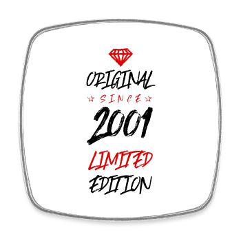 2001 limited edition - Viereckiger Kühlschrankmagnet - Weiß - Vorne