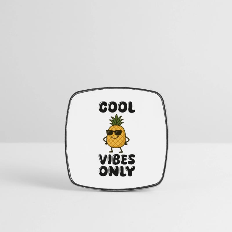 Pineapple Comic Square fridge magnet