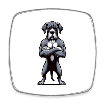 Great Dane Great Dane Owner Great Dane Fan - Square fridge magnet - white - Front