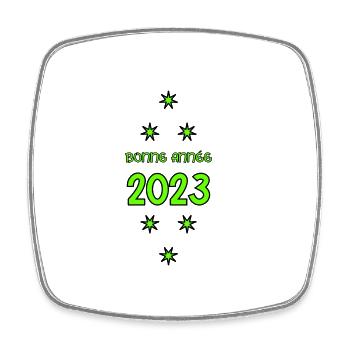 WEIHNACHTEN. FROHE WEIHNACHTEN. FROHE WEIHNACHTEN. NEUJAHR - Viereckiger Kühlschrankmagnet - Weiß - Vorne