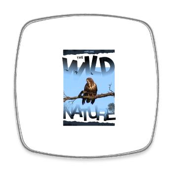 wild nature nature wilderness - Square fridge magnet - white - Front