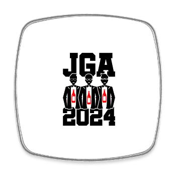 Junggesellenabschied 2024 - Viereckiger Kühlschrankmagnet - Weiß - Vorne