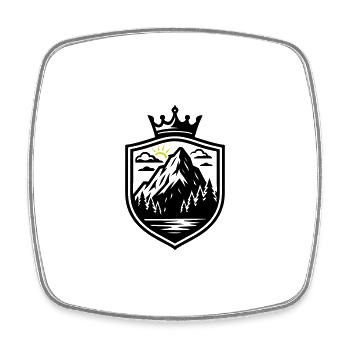 Mountain Landscape Nature - Square fridge magnet - white - Front