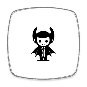 Vampire - Square fridge magnet - white - Front