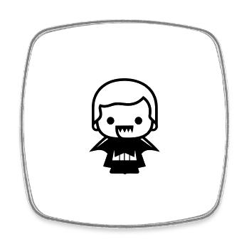 Vampire - Square fridge magnet - white - Front