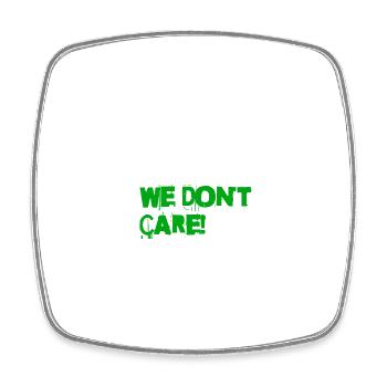 No one likes us - we don't care - Square fridge magnet - white - Front