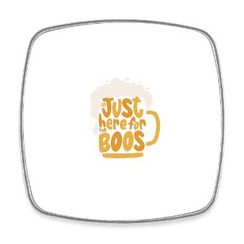 I'm Just Here For The Boos Halloween Outfits - Square fridge magnet - white - Front