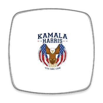 Kamala 2024 - Kamala Harris 2024 For President - Square fridge magnet - white - Front