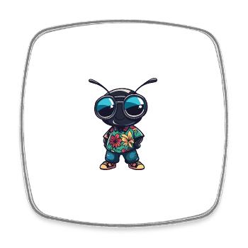 Ant Cool Summer - Square fridge magnet - white - Front