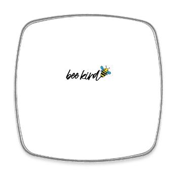 Bee Kind - Viereckiger Kühlschrankmagnet - Weiß - Vorne