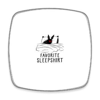 Favorite Sleepshirt - Viereckiger Kühlschrankmagnet - Weiß - Vorne