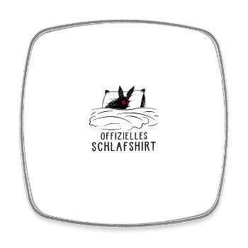 Official Mothman Sleep Shirt - Square fridge magnet - white - Front