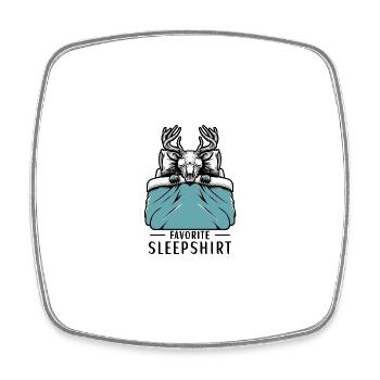 Wendigo Favorite Sleepshirt - Viereckiger Kühlschrankmagnet - Weiß - Vorne