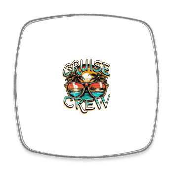 Cruise Crew - Viereckiger Kühlschrankmagnet - Weiß - Vorne