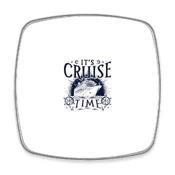 C’est l’heure de la croisière - Magnet carré - blanc - Devant