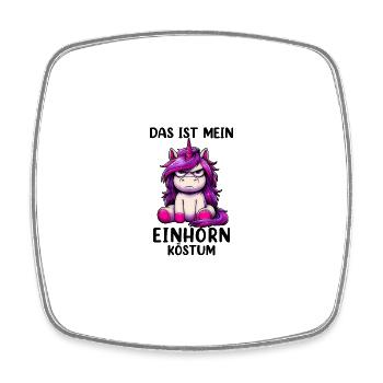 This is my unicorn costume - Square fridge magnet - white - Front